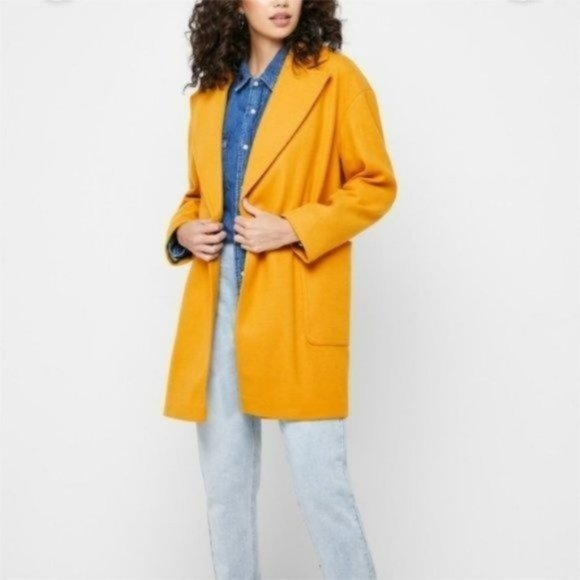 Topshop Jackets & Blazers - 🆕TOPSHOP  - Carly Oversized Coat In Mustard